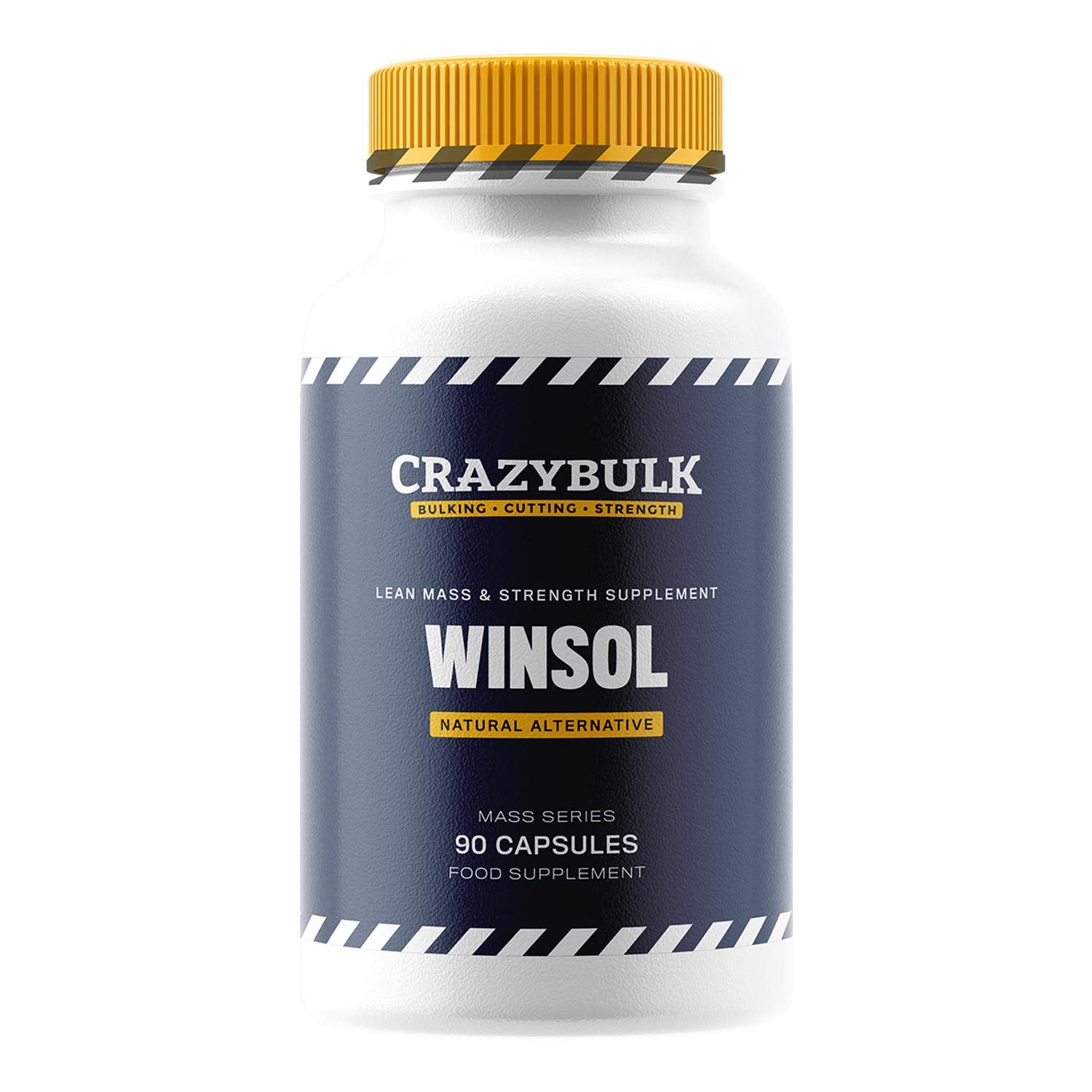 CrazyBulk WINSOL Natural Alternative for Lean Mass & Strength Supplement, FIRST TIME IN INDIA (90 Capsules)