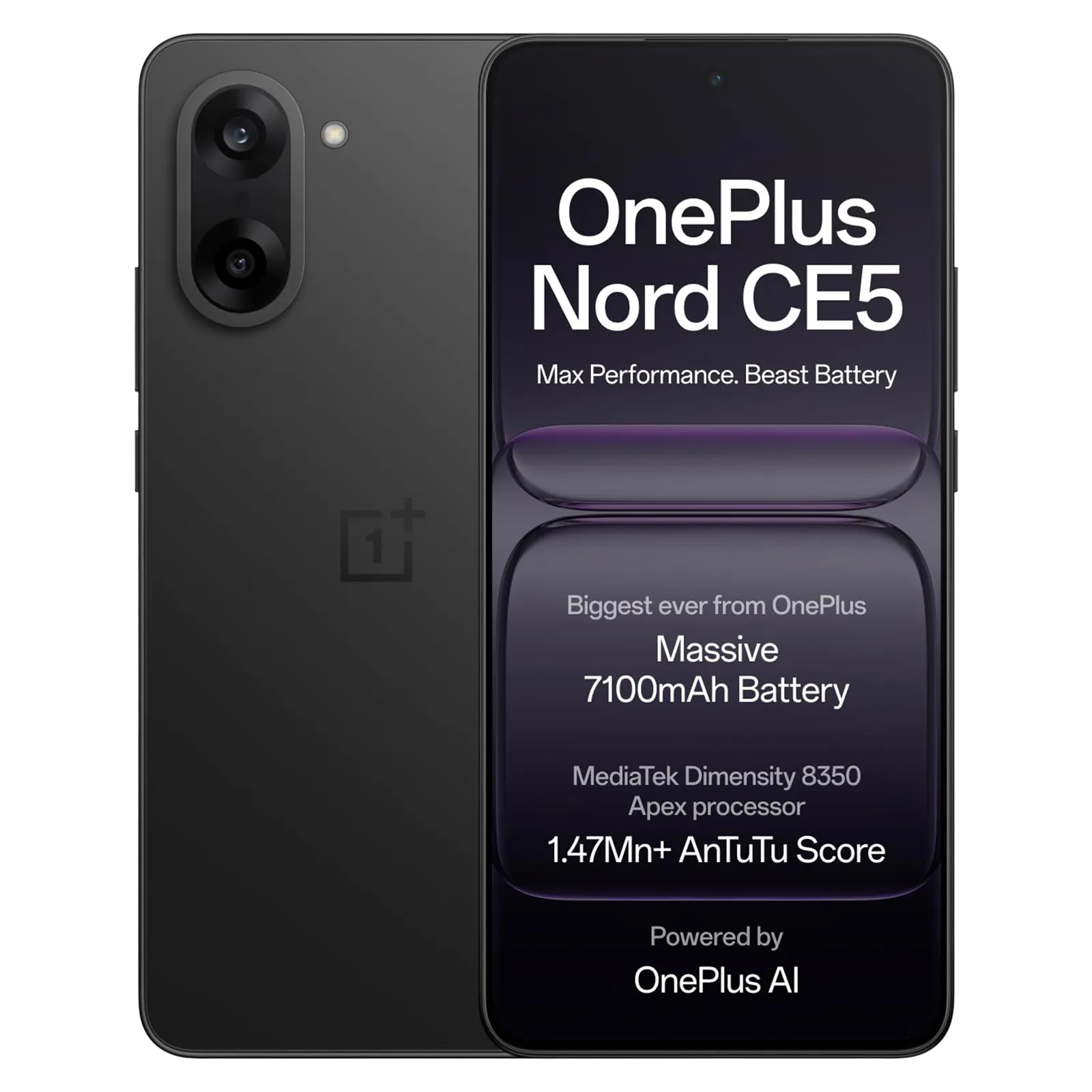OnePlus Nord CE5 5G unlocked (Black Infinity, 256 GB)  (8 GB RAM)