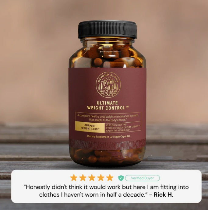Supplement bottle labeled &