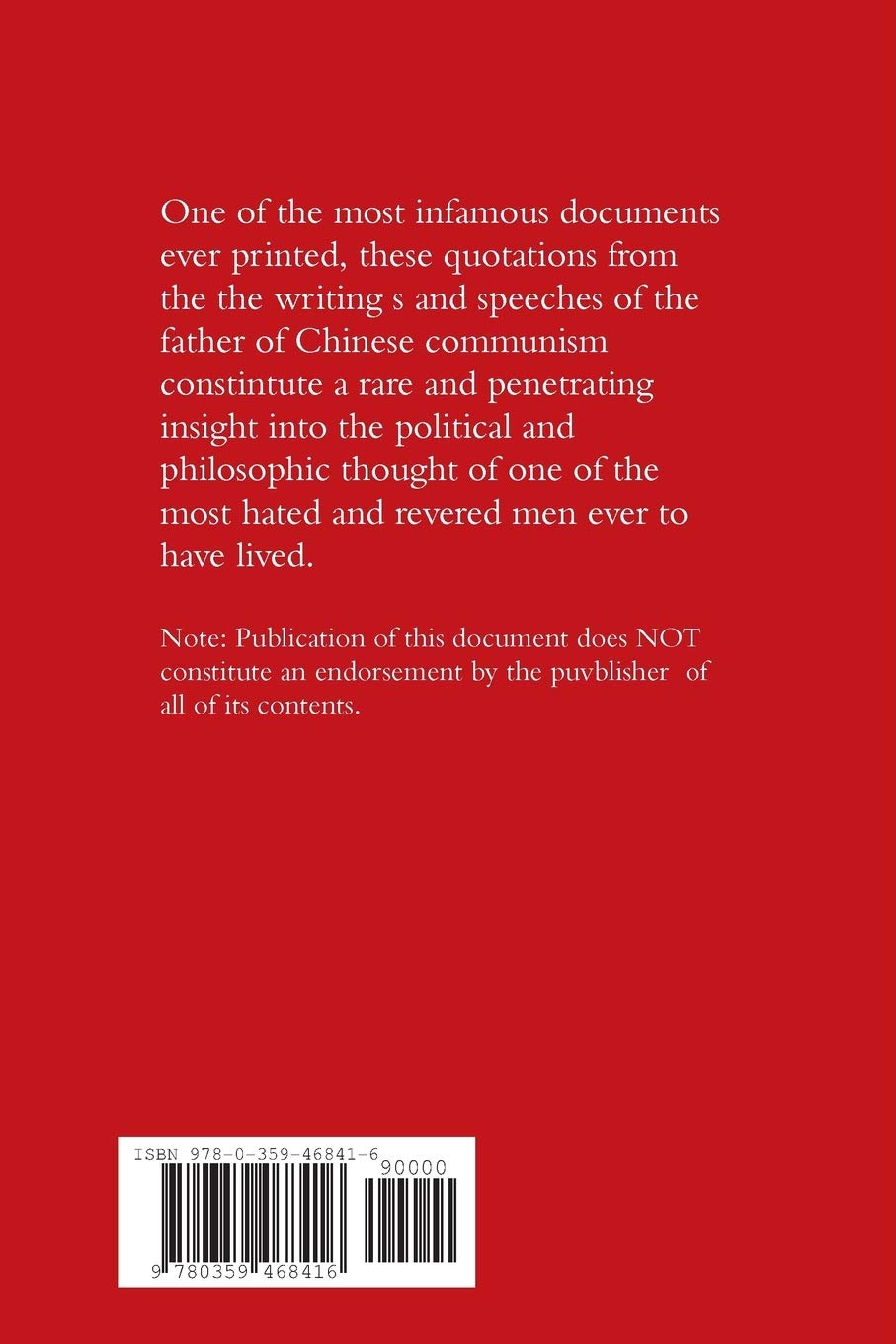 Quotations from Chairman Mao Tse-tung: "The Little Red Book"