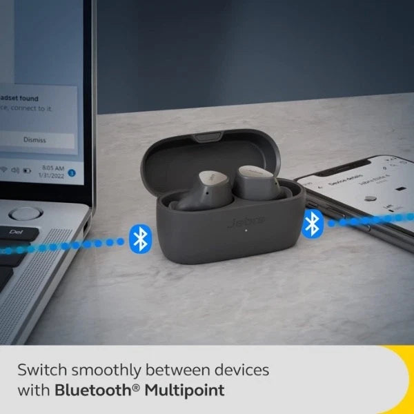 Open Box Jabra Elite 4 True Wireless Noise Cancelling In-Ear Headphones - Navy