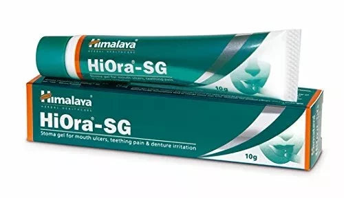 Himalaya HiOra-SG 10gm Gel for Mouth Ulcers, Tooth Ache, Denture Pain