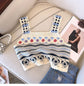 Hollow Knitted Short Inner Knitted Embroidery Sexy Small Sling Vest