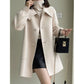 Tcraft Womens Stylish Casual Doll-Neck Wool Coat