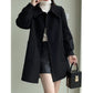 Tcraft Womens Stylish Casual Doll-Neck Wool Coat
