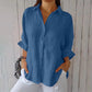 Lapel Long Sleeve Shirt Women&