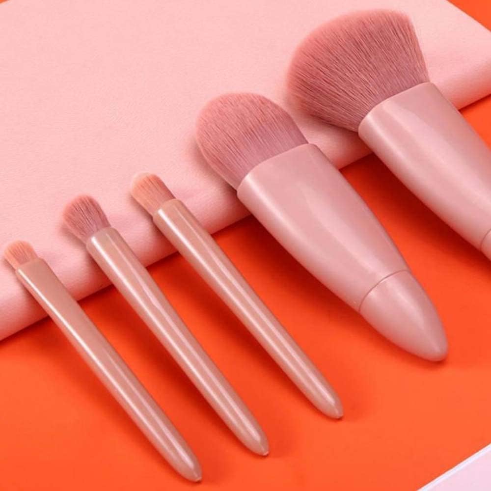 5 X 5-in-1 Mini Makeup Brush Set with Mirror