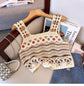 Hollow Knitted Short Inner Knitted Embroidery Sexy Small Sling Vest