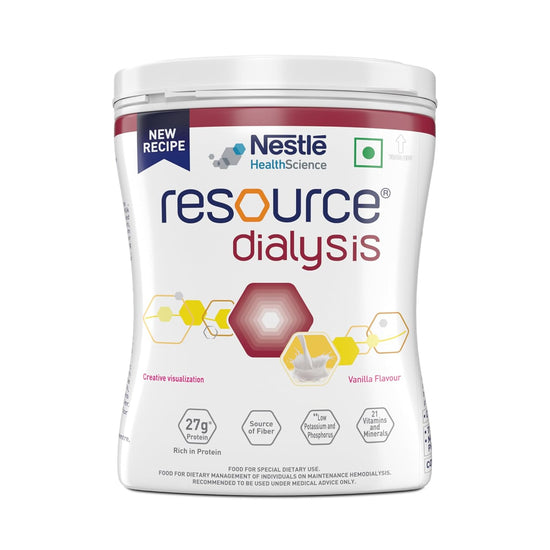 Nestle Health Science,RESOURCE, Dialysis, Food For Dietary Management, Vanilla Flavour, 400g, Pet Ja