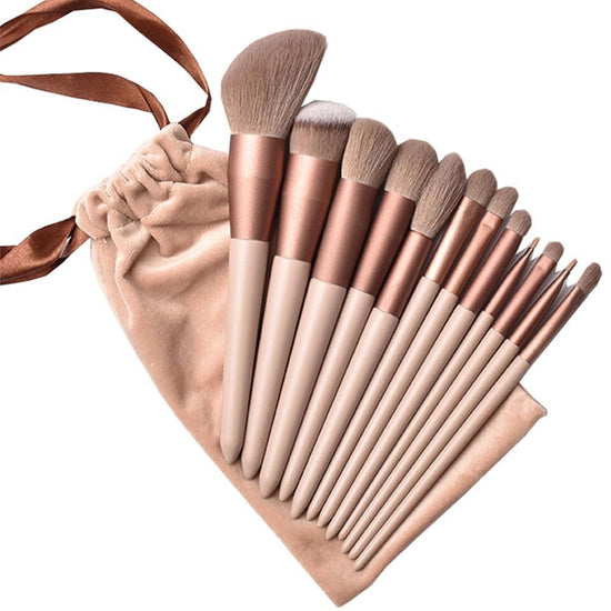 2 X MKSL® Beauty Premium Synthetic Bristle Professional  Makeup Brushes Set