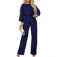 Fall Winter Fashion Batwing Long Sleeve Lace-up Women&