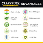 CrazyBulk TESTO-MAX Natural Alternative for Strength & Energy Supplement, (120 Capsules)
