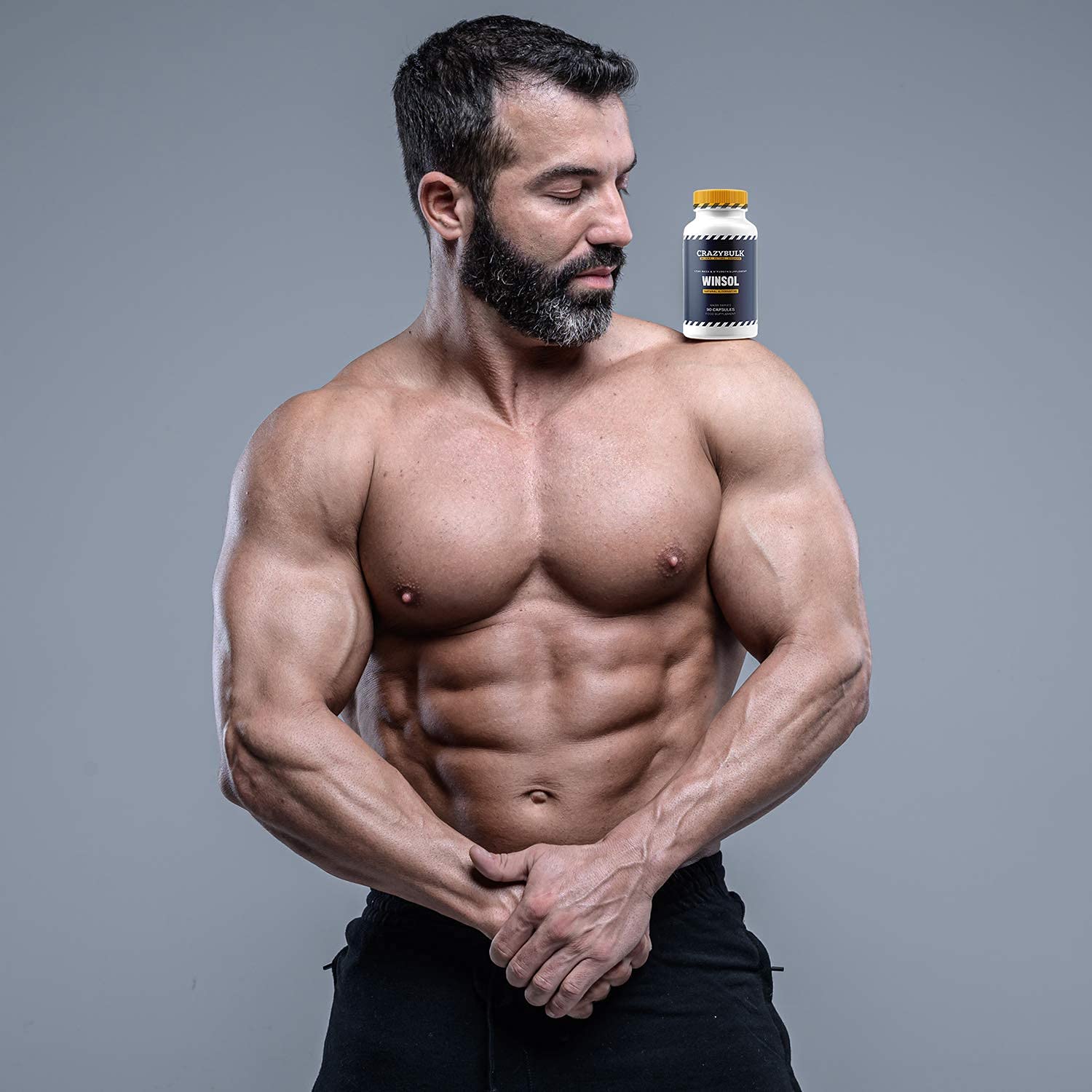 CrazyBulk WINSOL Natural Alternative for Lean Mass & Strength Supplement, FIRST TIME IN INDIA (90 Capsules)