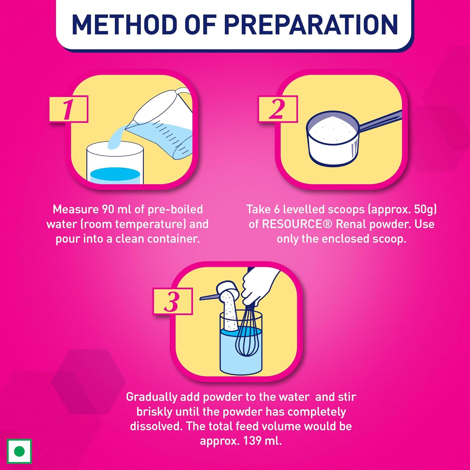 Nestle Health Science, Resource, Renal,Food For Dietary Management, Vanilla Flavour- 400g