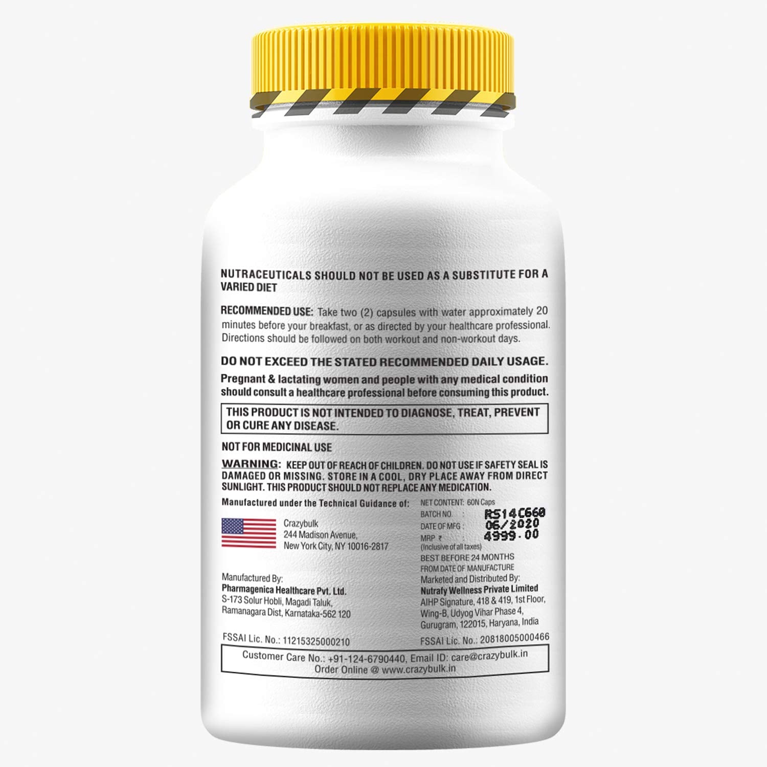 CrazyBulk GYNECTROL For Chest Fat, Natural Alternative for Unique Formula (60 Capsules)