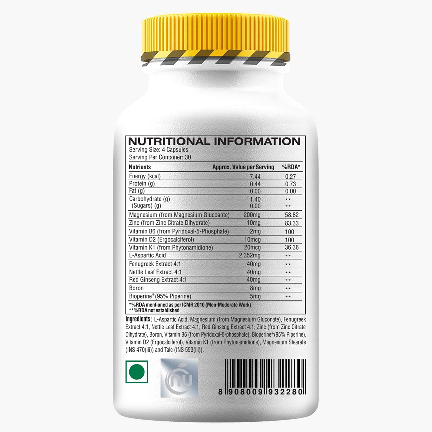 CrazyBulk TESTO-MAX Natural Alternative for Strength & Energy Supplement, (120 Capsules)