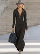 Slim Fit Long Dress Women Casual Long Sleeve Dress