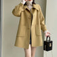 Tcraft Womens Stylish Casual Doll-Neck Wool Coat