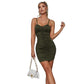 New European And American Sexy Knitted Slim-fit Suspender Dress