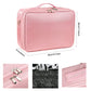 INOVERA Nylon Professional Makeup Organizer Bag (Rose Gold)