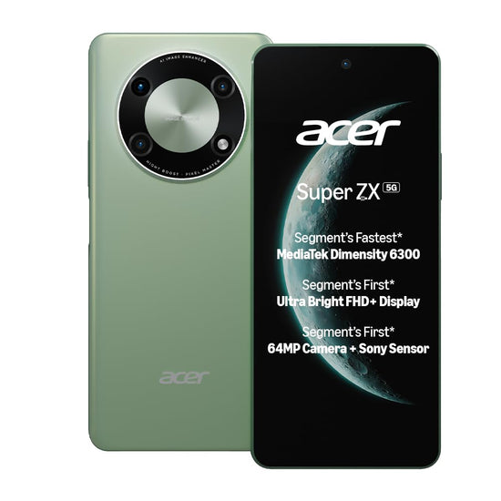 Acer Super ZX 5G débloqué (Vert cosmique, 128 Go) (8 Go de RAM)