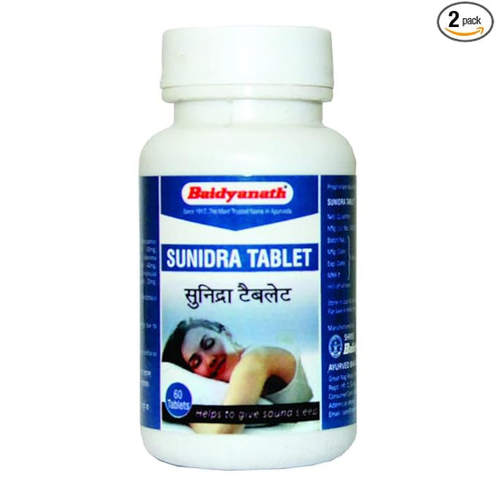 Baidyanath Asli Ayurved Sunidra Tablets 60 Tablets (Pack of 2)
