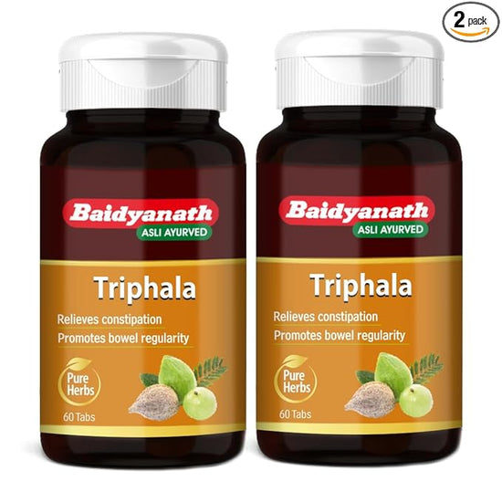 Baidyanath Triphala - 60 Tablets (Pack of 2)