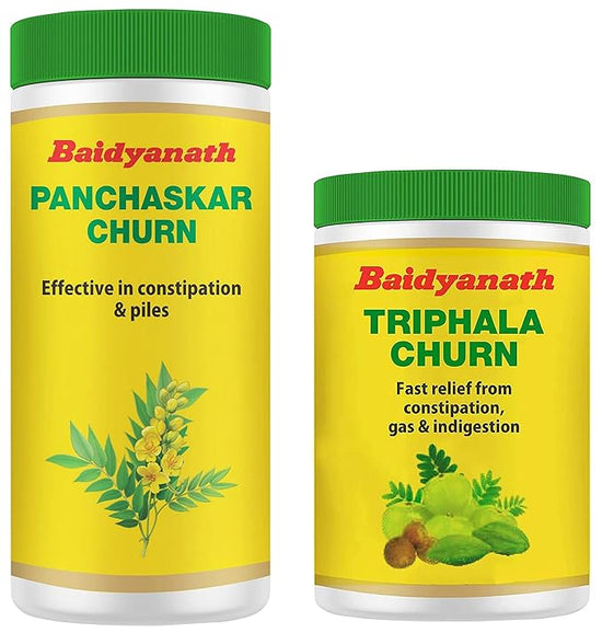 Baidyanath Triphala Churna - 240gms (Pack of 2) & Baidyanath Panchasakar Churna - 200 g