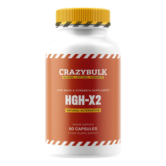 CrazyBulk HGH-X2 Natural Alternative for Lean Mass & Strength Supplement (60 Capsules)