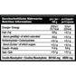 Nutrition information label for a supplement product