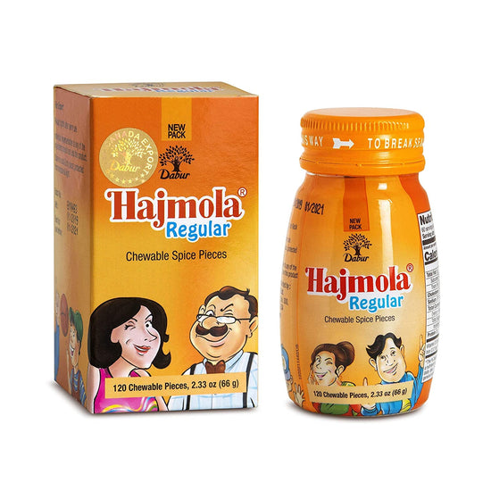 10 X Dabur Hajmola Tasty Digestive Tablets (Regular Flavour) - 120 Tabs