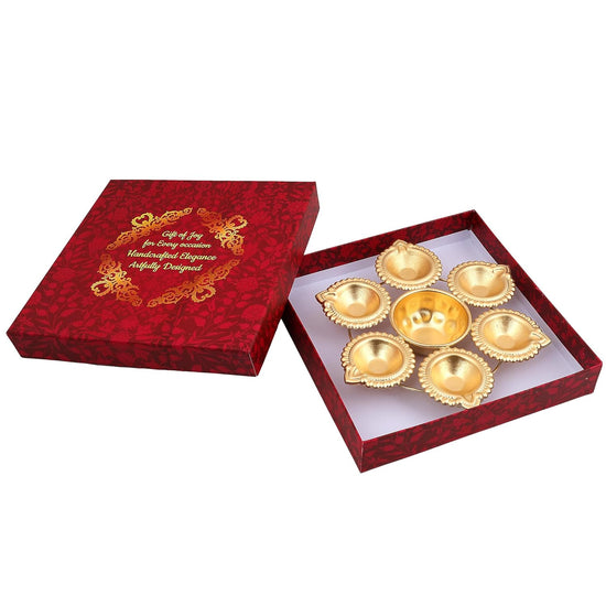 3 X Diya Shape Flower Decorative Urli Bowl