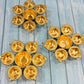 3 X Diya Shape Flower Decorative Urli Bowl