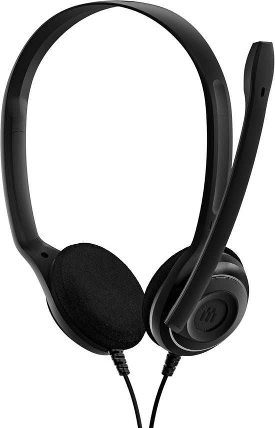 EPOS PC 8 USB A On‑Ear Stereo Wired Headset with Microphone, a USB-A wired headset