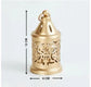 3 X Golden Decorative Lantern | Metal Tea Light Holder