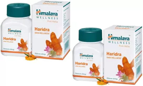 5 X HIMALAYA Haridra Tablets Each 60Tab 73mg Pack of 2 (120 Tablets, 500 mg)