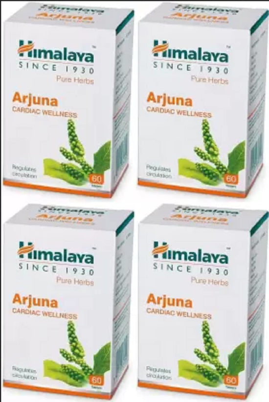 HIMALAYA Wellness Pure Herbs Arjuna Cardiac Wellness (Pack of 4) X 60 Tablets