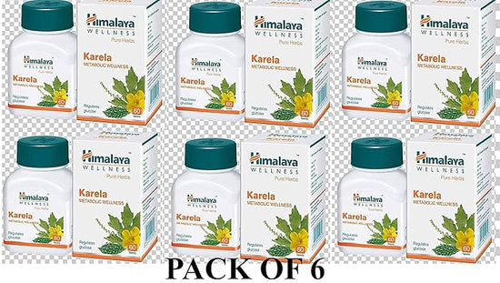 Himalaya Himalaya Wellness Pure Herbs Karela Metabolic Wellness - 60 Tablets Pack of 6