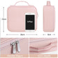 INOVERA Nylon Makeup Organizer Bag (Rose Gold)