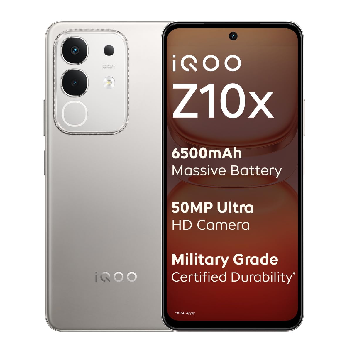 IQOO Z10X 5G unlocked (Titanium, 128 GB)  (8 GB RAM)