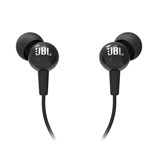 JBL C100SI Wired In Ear Headphones with Mic- Black