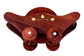 Jtku Handicraft01 Wooden Trolley Shaped Handmade Tea Coaster Set (Set of 6)
