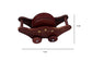 Jtku Handicraft01 Wooden Trolley Shaped Handmade Tea Coaster Set (Set of 6)