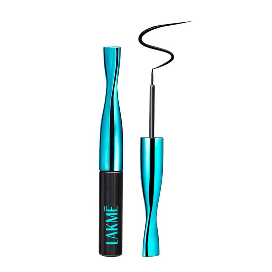 3 X LAKME 9to5 Eyeconic Waterproof Liquid Eyeliner (Intense Black, 4.5 ml)