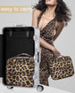 INOVERA Nylon Makeup Organizer Bag (Leopard Printed)