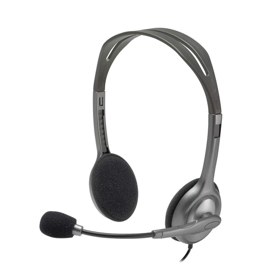 Logitech H110 Wired On Ear Headphones With Mic