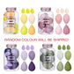 2 X MACPLUS 7‑Piece Multicolour Makeup Sponge Set (4 big + 3 mini, with egg case)