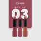 2 X MARS Matte Box Set of 3 Lipsticks – Peaches & Nudes