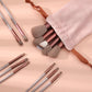 2 X MKSL® Beauty Premium Synthetic Bristle Professional  Makeup Brushes Set